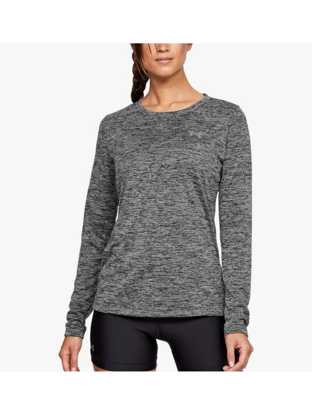 New - Women’s Under Armour UA Tech - Twist Crew - Size M - Black/Grey
